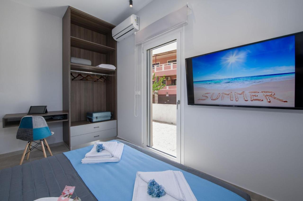 Luxury Villa Eva-Mari With Jacuzzi, 50M From The Beach Stalós Dış mekan fotoğraf