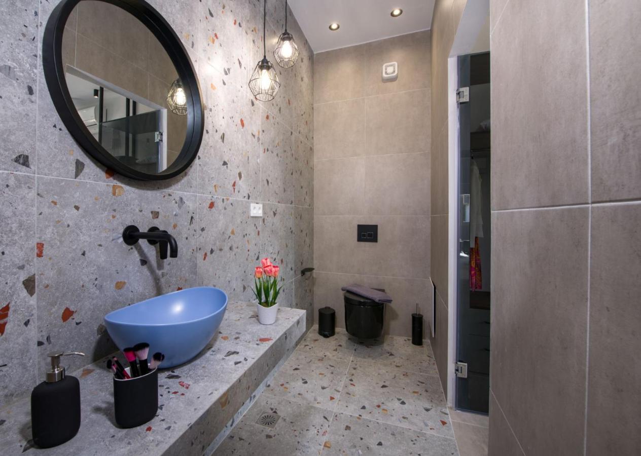 Luxury Villa Eva-Mari With Jacuzzi, 50M From The Beach Stalós Dış mekan fotoğraf