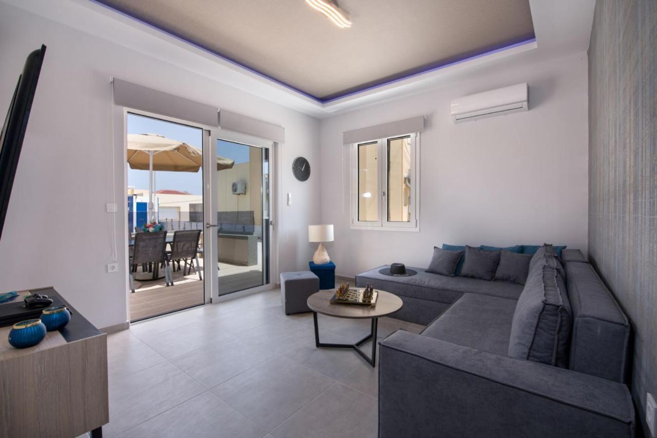 Luxury Villa Eva-Mari With Jacuzzi, 50M From The Beach Stalós Dış mekan fotoğraf