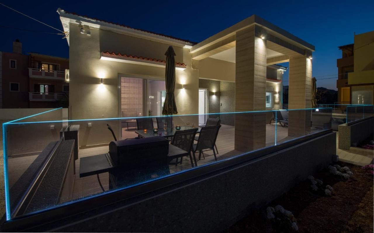 Luxury Villa Eva-Mari With Jacuzzi, 50M From The Beach Stalós Dış mekan fotoğraf