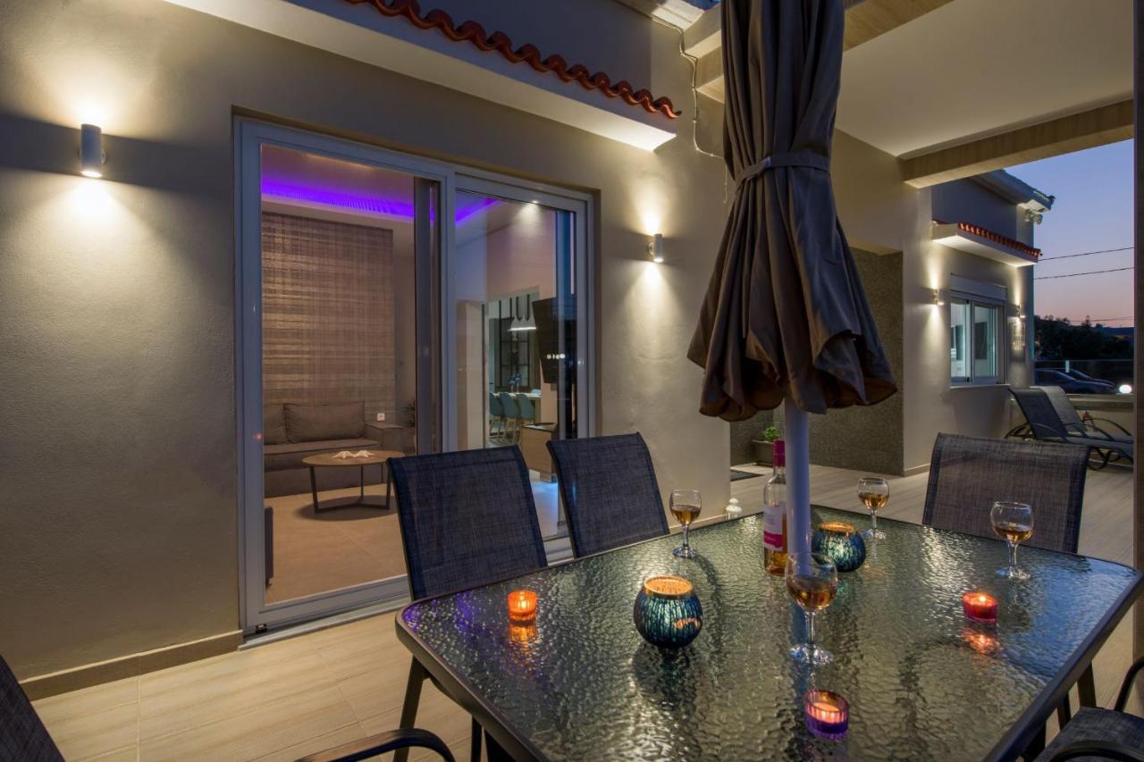 Luxury Villa Eva-Mari With Jacuzzi, 50M From The Beach Stalós Dış mekan fotoğraf