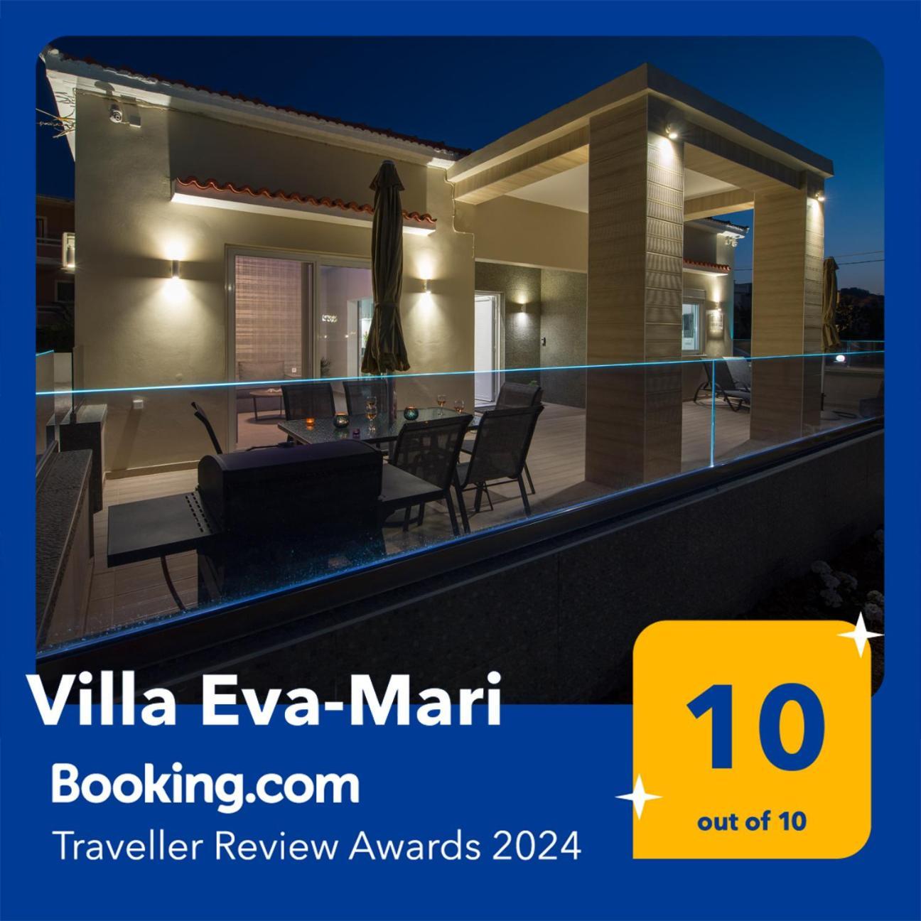 Luxury Villa Eva-Mari With Jacuzzi, 50M From The Beach Stalós Dış mekan fotoğraf