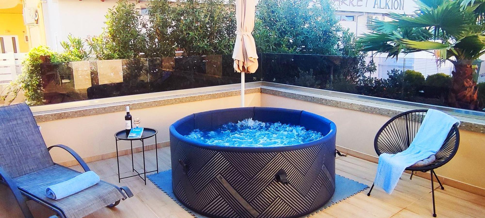 Luxury Villa Eva-Mari With Jacuzzi, 50M From The Beach Stalós Dış mekan fotoğraf